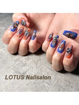 ロータス(LOTUS)/個性派チークネイル¥9000