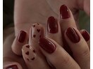 バレンタインネイル