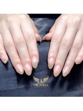 ヘブン ネイル 鶯谷(HEAVEN Nail)/ベージュグラデネイル