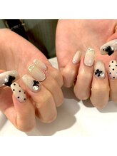 ザ バームシックス 銀座三丁目店(THE BALM six)/モノトーンネイル/オトナ女子