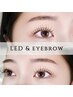 【LED×アイブロウ】LEDエクステ100本×眉スタイリング　お得［2set］￥10000