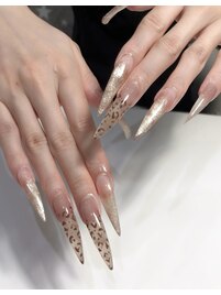 ヒョウ柄　フレンチ