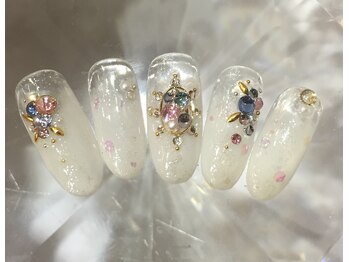 ラリュールネイル(L'Allure nail)/ホワイトパールネイル¥8200