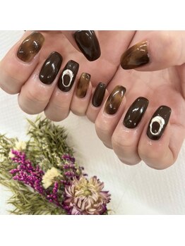 ディーネイル 京橋(D-nail)/立和名/もやもや鼈甲ネイル☆