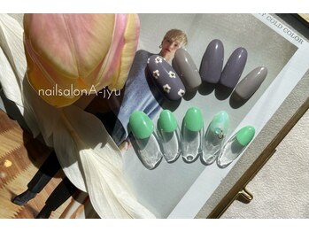 ネイルサロン アージュ(Nail Salon A jyu)/フラワーネイル/タイダイネイル