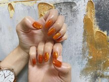 キキネイル 二子玉川(kikinail)/夕焼けフィルムネイル