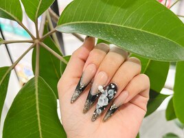 ★成人式ロングフラワーネイル★