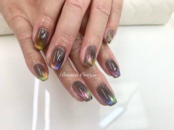 ビアンカ ネイルサロン 大宮店(Bianca)/カラフル★マグネットフレンチ