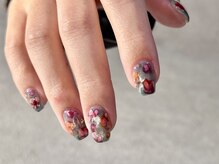 手描きnuance flower　抜け感のある大人なデザインが人気です◎