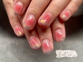 ベーシックアート×チークネイル