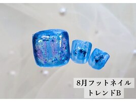 8月フットネイルトレンドB