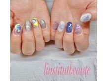 ランスティチュ ボーテ(L'institut beaute)/紫陽花／氷ネイル