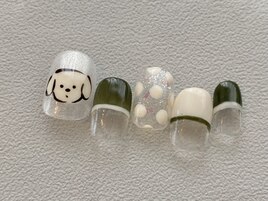 わんちゃん×ドット