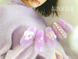 【ガーリーネイル】