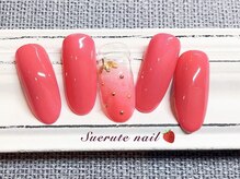スエルテ ネイルサロン 北千住店/ちゅるんいちごネイル ¥7000