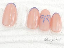 ラグジュアリーネイルズ カワグチ(Luxury Nails Kawaguchi)/キュート*リボンNail