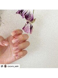 ミラーグラデーションネイル