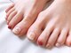 パールビューティーラッシュアンドネイル(Pearl Beauty Lash nail)の写真/素足でも可愛くお洒落は足元から!シンプルな中にも、上品さをプラスした大人可愛いネイルで足先を華やかに!