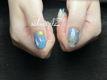 サロン エージー(salon AZ)/月見ネイル