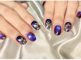 花火ネイル