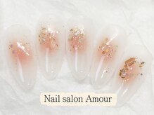 アムールユシマテン 上野湯島店(Amour)/キラキラ春夏のネイル¥7980