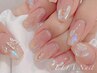 【★夏人気急上昇ラメグラ+氷ラインストーン指先埋め尽くし（20個まで）5980