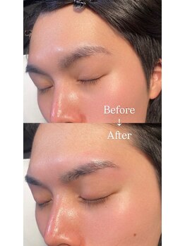 眉毛男子 新宿店/Before/After