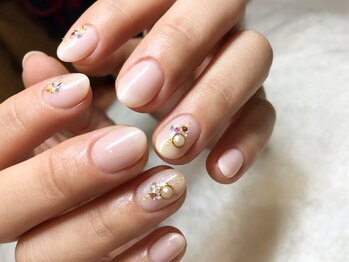 ネイルサロン ココアルファ 福山(KOKOα)/2本ストーンアートコース