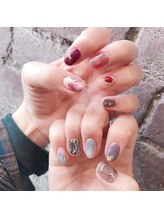 アティックネイルアトリエ(attic nail atelier)/カラフルニュアンス★