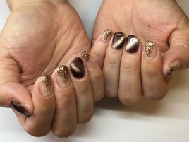 秋色ネイル