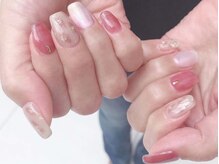 ネイルマジック 仙台一番町店(NAIL MAJIC)/ピンクブラウン×レオパード