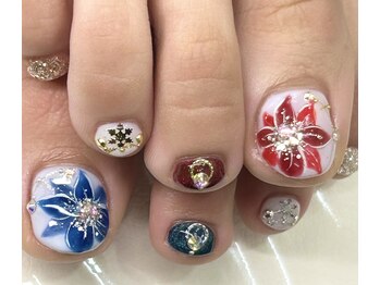 アーク(Ark)/ポインセチア★フットネイル