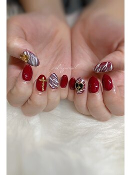 ピンクシュガーネイル(pink sugar nail)/定額デザイン