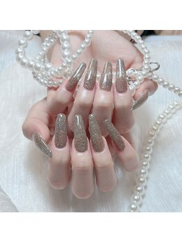 ミンミン(Min min)/チップ長さだしフラッシュネイル