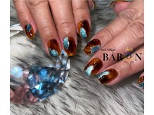 バロン 新宿店(BARON)/べっこう×マグネットネイル