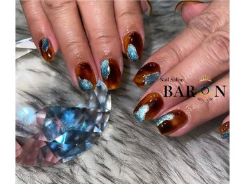 バロン 新宿店(BARON)/べっこう×マグネットネイル