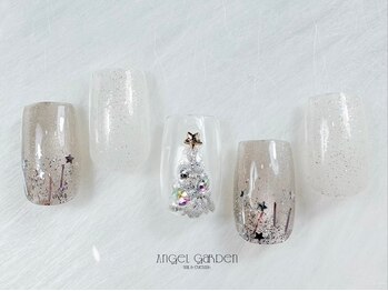 エンジェルガーデン 青山店(Angelgarden)/クリスマスネイル/ラメ