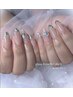 《10本チップで長さ出し》オフ込み◆アート、パーツのせ放題ネイル　　¥13500