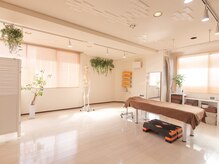 整体一真の雰囲気（店内は緑と光があり開放感のある空間作りをしております！）