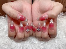 レアネイル 新宿(le'a nail)/チークマグネットネイル