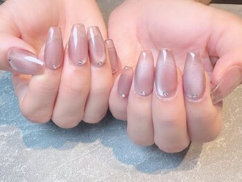リッシュ(RICHE)の写真/《玉宮/パラジェル登録サロン》持ち込みデザインOK♪ヌーディーネイル/マグネットネイル/抜け感ニュアンス