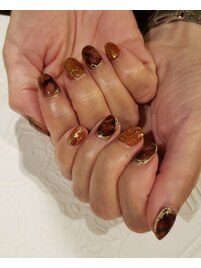べっ甲 ニュアンス 囲み ミラー
