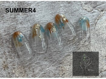ベーシック ネイルウィザードアカデミー 麻布十番店(Basic×NailWizardAcademy)/【定額Season】SUMMERデザイン