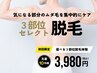 【選べる部分脱毛】3,900円！気になる箇所を選べる3ヶ所脱毛！