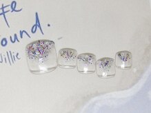 ネイルライフ(NailLife)/ラメフレンチフット