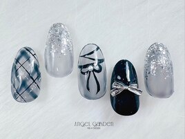 チェック/ブラック