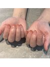 サーモンピンクグラデーション