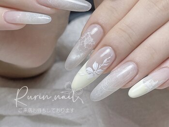 ルリン(Rurin)/アートネイル/長さ出しネイル