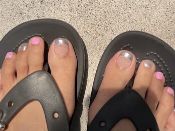 シーネイルサロン(C nail salon)の写真/サンダル映え◎フットネイルアートデザインで指先まで輝く！スピーディーかつ丁寧な施術で理想の足元へ♪