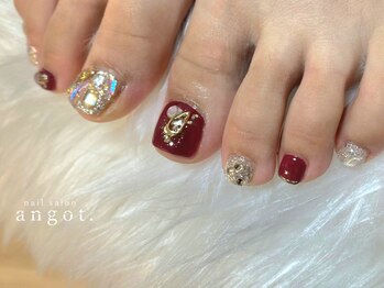 アンガット(angot.)/ビジューフルアートフットネイル